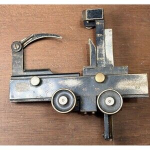 Vtg Spencer Mechanical Stage Microscope  Caliper Accessory for  Laboratory